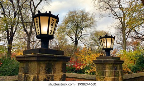 New York City, Central Park Subway Lamps