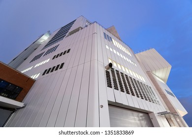 NEW YORK CITY - DECEMBER 1, 2018: Whitney Museum Of American Art, Exterior View On A Winter Night.