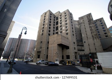 NEW YORK CITY - DECEMBER 27: The Metropolitan Correctional Center (MCC) In New York City, New York, On Sunday,  December 27, 2009.