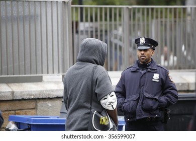 NEW YORK CITY - DECEMBER 29 2015: Activists With The NY Revolutionary Club Gathered In Union Square To Protest A Cleveland Grand Jury's Failure To Indict In The Death Of Tamir Rice