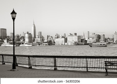 New York City downtown from Hoboken waterfront - Powered by Shutterstock