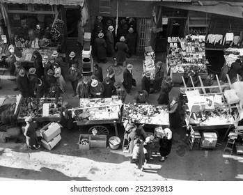 New York City, The Essex Street Market Circa 1930s.