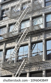 New York City Fire Scape Stairs Buildings Soho Loft USA