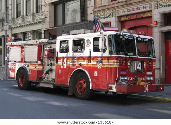 New York City Fire Truck Stock Photo (Edit Now) 1336187