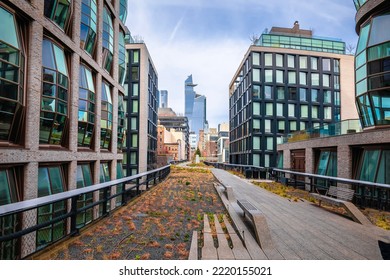 New York City High Line Famous Walkway View, Tourist Attraction In United States Of America