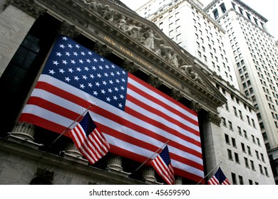 NEW YORK CITY - JAN 28: The New York Stock Exchange In Manhattan's Financial District During The Period Of Economic Recovery In The United States On January 28th, 2010 In New York City.