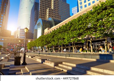 NEW YORK CITY - JULY 14, 2016 USA: View On Brookfield Place.