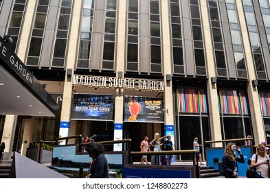 New York City, New York - July 30, 2016: Madison Square Garden Entrance 