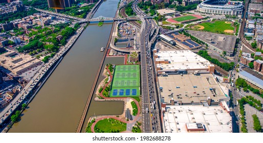 NEW YORK CITY - JUNE 2013: Aerial View Of Yankee Stadium.