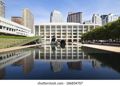 New York City - June 22: Paul Milstein Pool And Terrace At Lincoln Center In New York On June 22, 2013