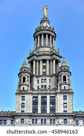 New York City - June 29, 2016: Civic Fame Statue On The Municipal Building In Manhattan, New York City.