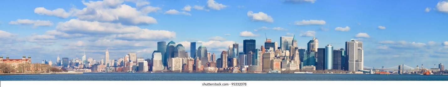 Manhattan Panorama Images Stock Photos Vectors Shutterstock