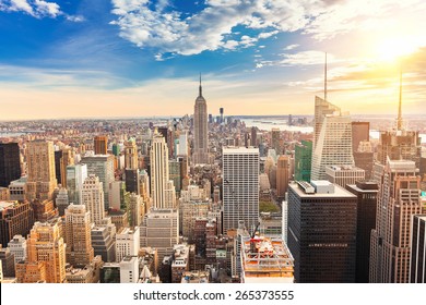 New York City Manhattan at sunset