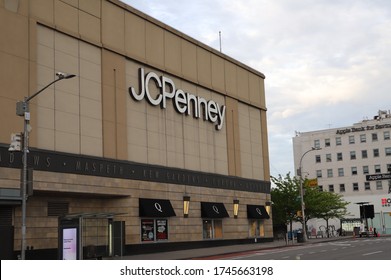 NEW YORK CITY MAY 18 2019: JCPenny Department Store Shut Down Due To Coronavirus Crisis In Queens Center, Elmhurst.