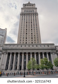 NEW YORK CITY - MAY 20, 2015: United States Court House. The Thurgood Marshall US Courthouse Is A Courthouse Located At 40 Centre Street On Foley Square In Manhattan.