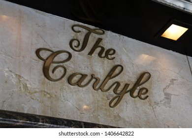 NEW YORK CITY MAY 23 2019:The Carlyle, A Rosewood Hotel