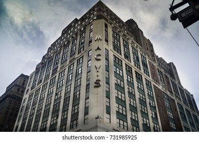 NEW YORK CITY, May 29 2017: Macys, The Herald Square Flagship Location In Midtown Manhattan, New York City.