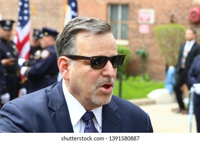 NEW YORK CITY - MAY 7 2019: Funeral Services Were Held For Queens County District Attorney Richard Brown At The Reform Synagogue Of Forest Hills