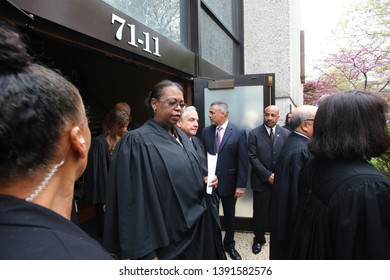 NEW YORK CITY - MAY 7 2019: Funeral Services Were Held For Queens County District Attorney Richard Brown At The Reform Synagogue Of Forest Hills