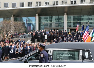 NEW YORK CITY - MAY 7 2019: Funeral Services Were Held For Queens County District Attorney Richard Brown At The Reform Synagogue Of Forest Hills