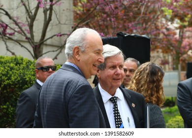 NEW YORK CITY - MAY 7 2019: Funeral Services Were Held For Queens County District Attorney Richard Brown At The Reform Synagogue Of Forest Hills