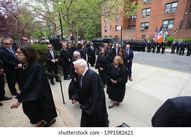 NEW YORK CITY - MAY 7 2019: Funeral Services Were Held For Queens County District Attorney Richard Brown At The Reform Synagogue Of Forest Hills