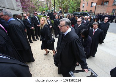 NEW YORK CITY - MAY 7 2019: Funeral Services Were Held For Queens County District Attorney Richard Brown At The Reform Synagogue Of Forest Hills