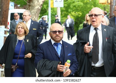 NEW YORK CITY - MAY 7 2019: Funeral Services Were Held For Queens County District Attorney Richard Brown At The Reform Synagogue Of Forest Hills