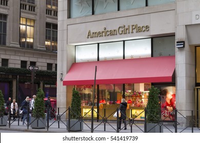 New York City - November 19, 2015: The American Girl Place Store, An Upscale Doll Boutique Focusing On Toys For Girls, In New York City. 