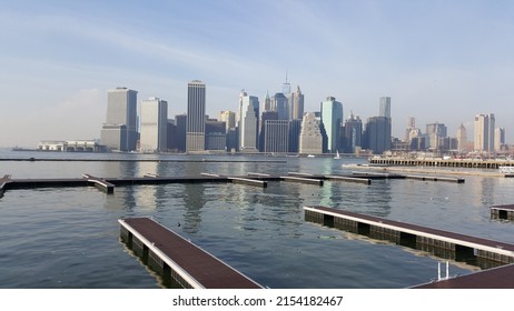 New York City, NY December 10th, 2015 NYC Pier From Brooklyn