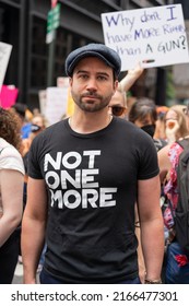 New York City, NY June 11, 2022. Thousands Gathered In Cadman Plaza And Walked Across The Brooklyn Bridge In Protest Against The Gun Violence Crisis In The United States.  