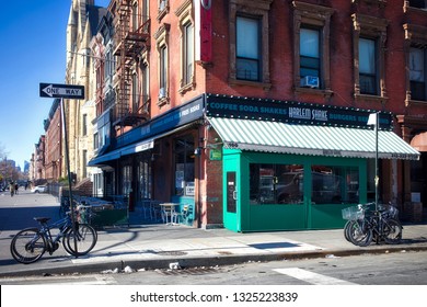 New York City, NY - March 23, 2017: Harlem Shake Coffee And Soda Shakes Shop At Malcom X Ave And 124th In New York City, NY