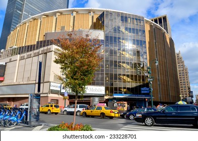 NEW YORK CITY, NY OCT 3: Madison Square Garden Is An Indoor Arena That Sits Above Penn Station. It Is Home To The NY Knicks (NBA), NY Rangers (NHL) And NY Liberty (WNBA), Oct 3rd, 2013 In NYC 