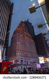 New York City, NY September 11 2018: Paramount Building On Times Square