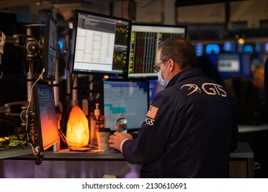 New York City, NY USA February 28, 2022. Mayor Adams Rings The Opening Bell At The New York Stock Exchange On The Last Day Of Black History Month. 