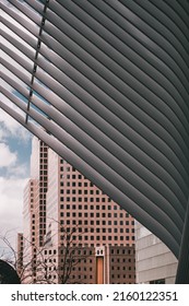 New York City, NY, USA - April 17th 2022: Oculus Center And World Trade Center