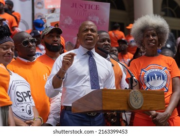 New York City, NY USA June 2, 2022. NYC Mayor Adams Held A Press Conference On Gun Violence And Announces A New Gun Violence Prevention Task Force. 