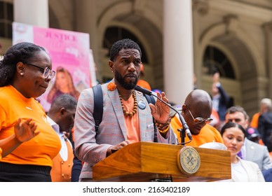 New York City, NY USA June 2, 2022. NYC Public Advocate Jumaane Williams Attends A Gun Violence Press Conference At City Hall. 