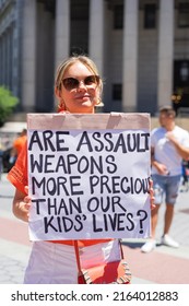 New York City, NY USA June 4, 2022. Anti Gun Violence Activists Groups Held A Rally And Honored The Victims And Survivors Of Gun Violence. 