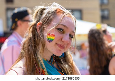 New York City, NY USA June 26, 2022 New York City Celebrates Pride Fest Street Festival.   