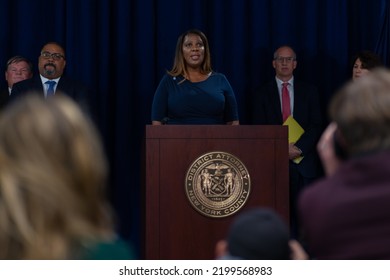 New York City, NY USA September 8, 2022. NY Attorney General Letitia James Announces The Charges Against Steve Bannon. 