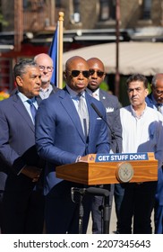 New York City, NY USA September 27, 2022. NYC Mayor Briefs The Media On The Relief Efforts In Puerto Rico And Dominican Republic After His Visit Due To Hurricane Fiona. 