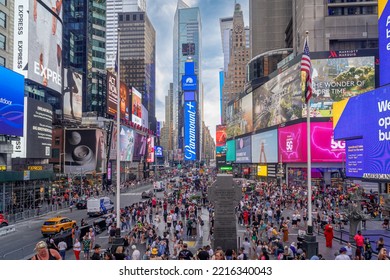 New York City, NY. USA - August 19, 2022: Times Square