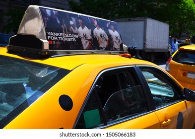 New York City, NYC / May 15, 2019 / Image
Taxi Top Advertising, Yankee Baseball Team OHH