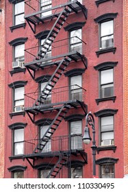 New York City, Old Building With Fire Escape