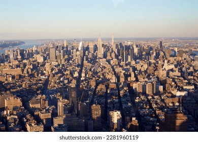 new york city from one World trade center observatory 