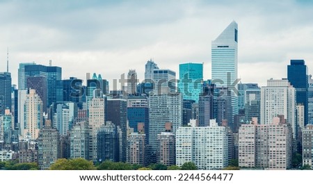 New York City. Panoramic view of Midtown skyline.