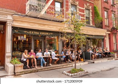 NEW YORK CITY - SEPTEMBER 25, 2010: Extra Virgin Restaurant in Greenwich Village