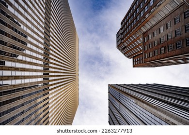 New york city skies between skyscrapers
