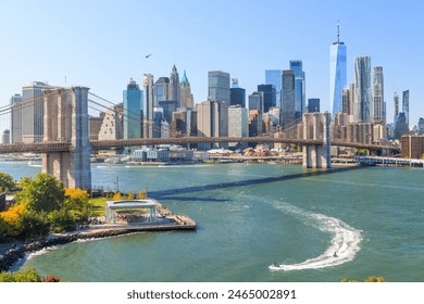 New York City skyline. Manhattan Skyscrapers panorama - Powered by Shutterstock